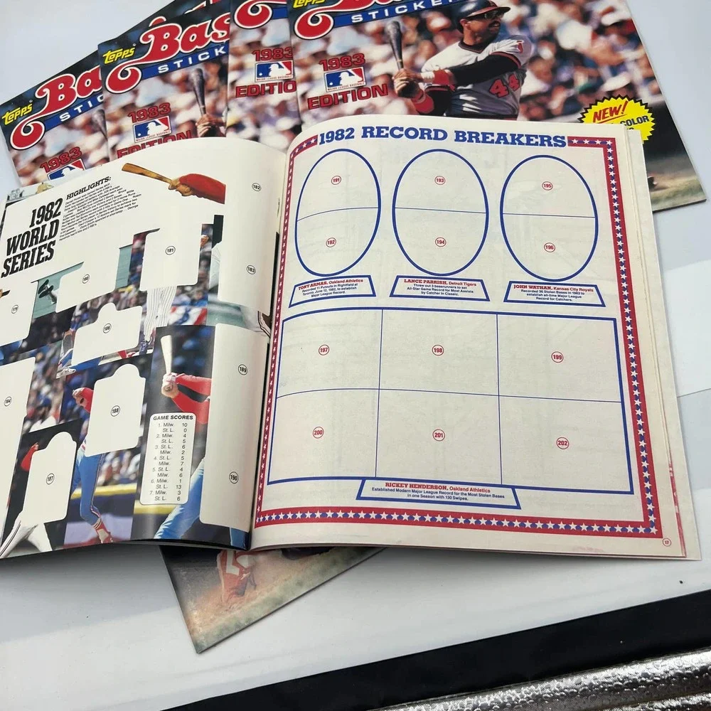 1983 Topps Baseball Sticker Album Lot 6 NEW‎ Major League Baseball